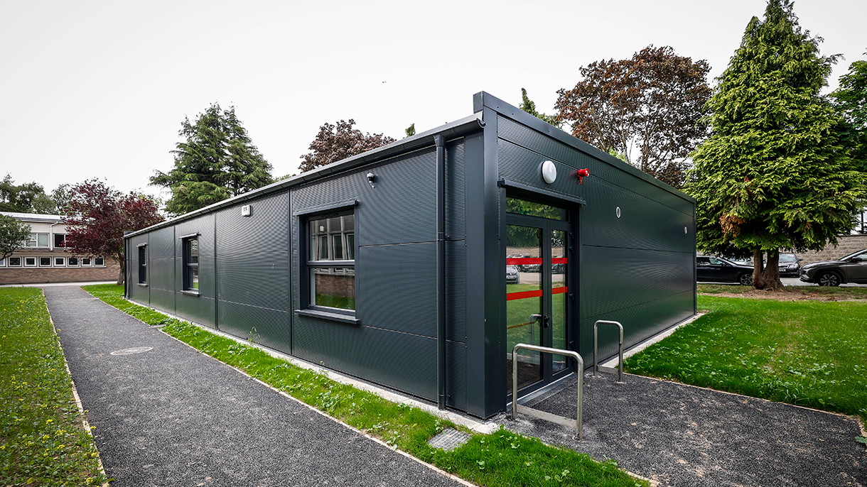 Service Module Building Modular Classrooms Templeogue College CSSp | Actavo