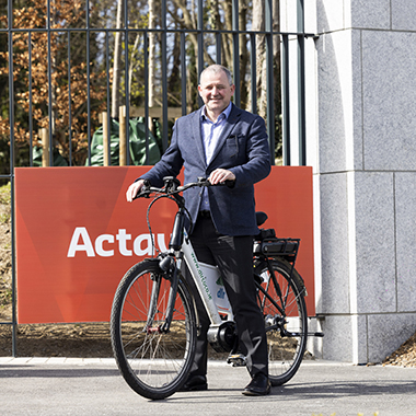 Liam Ryan, Head of Network Operations, Actavo, at the new UCD entrance