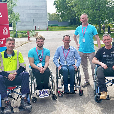 Actavo (Edward Staunton). Jack Shannon Cole (SII Peer Support Outreach Officer), Lester Cassidy (SII Ambassador), Phill O’Kelly (SII Head of Fundraising), Actavo (Tony Manion)