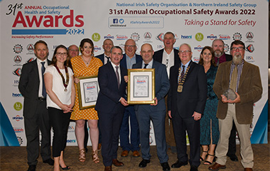 Actavo scoops Gold and Excellence in Safety Awards at All Ireland Occupational Health & Safety Awards 2022